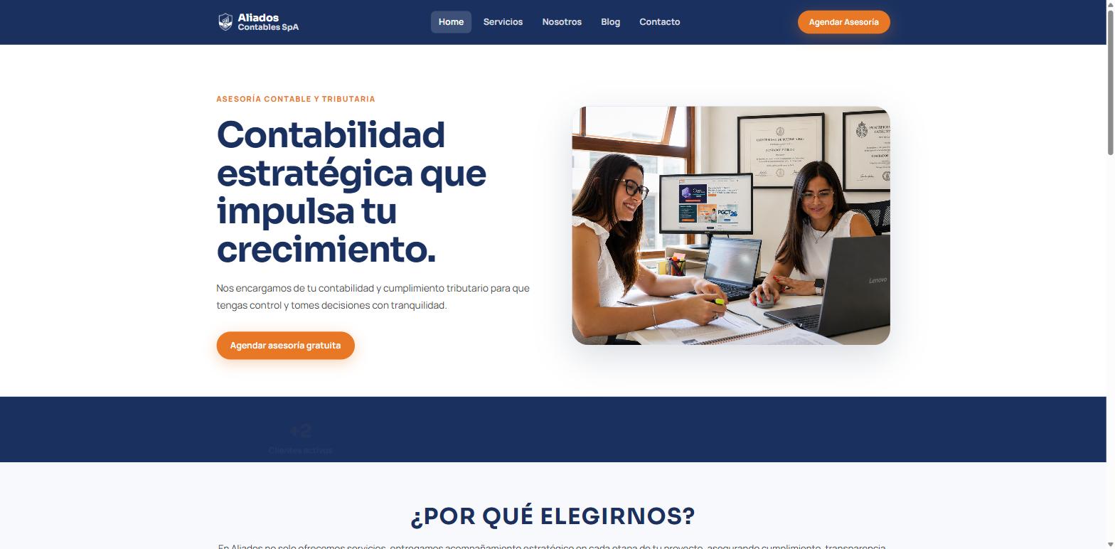 Sitio de Aliados Contables SpA